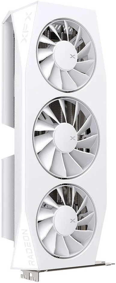 کارت گرافیک XFX Mercury AMD Radeon RX 9060 XT OC White Gaming Edition، با 16 گیگابایت حافظه GDDR6 128 بیتی، فرکانس بوست 3320 مگاهرتز، سرعت حافظه 20 گیگابیت بر ثانیه، 2048 پردازنده جریانی، PCI-E 5.0، سفید | RX-96TMERCW9