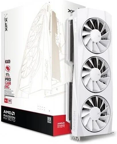 کارت گرافیک XFX Quicksilver AMD Radeon RX 9070 OC White Gaming Edition، حافظه 16 گیگابایت GDDR6 256 بیتی، فرکانس بوست 2700 مگاهرتز، 4096 پردازنده جریانی، سرعت حافظه 20 گیگابیت بر ثانیه، PCI Express 5.0 | RX-97QICKBW9