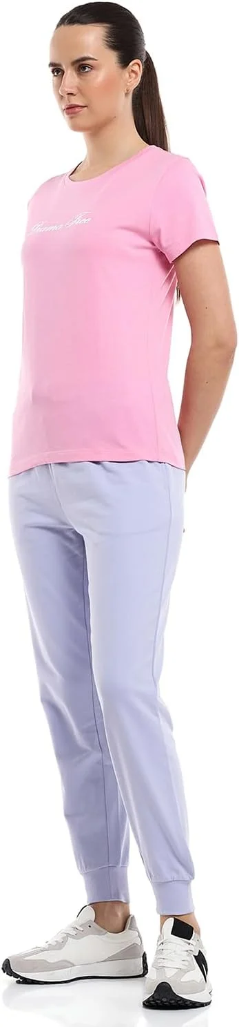 شلوار جاگر زنانه ساده با کمر بند دار