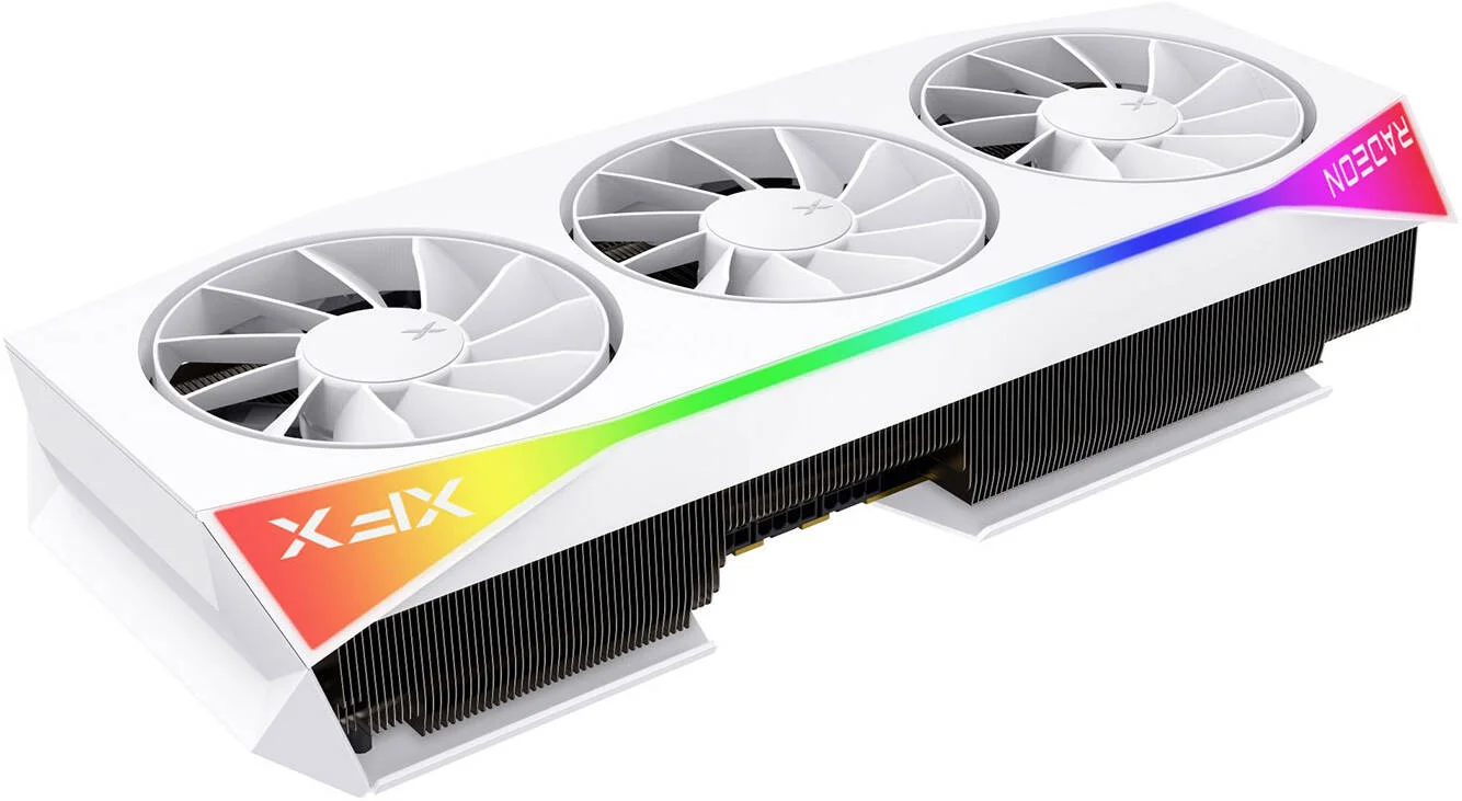 کارت گرافیک XFX Mercury AMD Radeon RX 9070 XT OC White Gaming Edition، حافظه 16 گیگابایت GDDR6 256 بیتی، فرکانس بوست 3100 مگاهرتز، 4096 پردازنده جریانی، فرکانس حافظه 20 گیگابیت بر ثانیه، PCI Express 5.0 | RX-97TRGBBW9