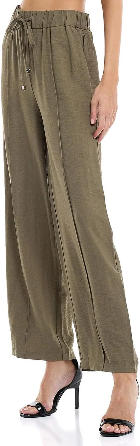 شلوار زنانه راسته و گشاد با کمر بند دار