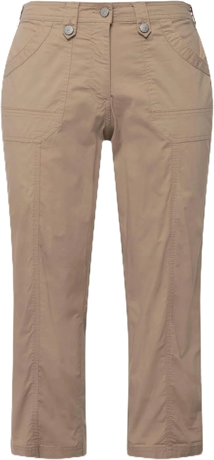 شلوار کارگو زنانه سایز بزرگ Ulla Popken با پاچه های قابل جمع شدن (تک عددی)