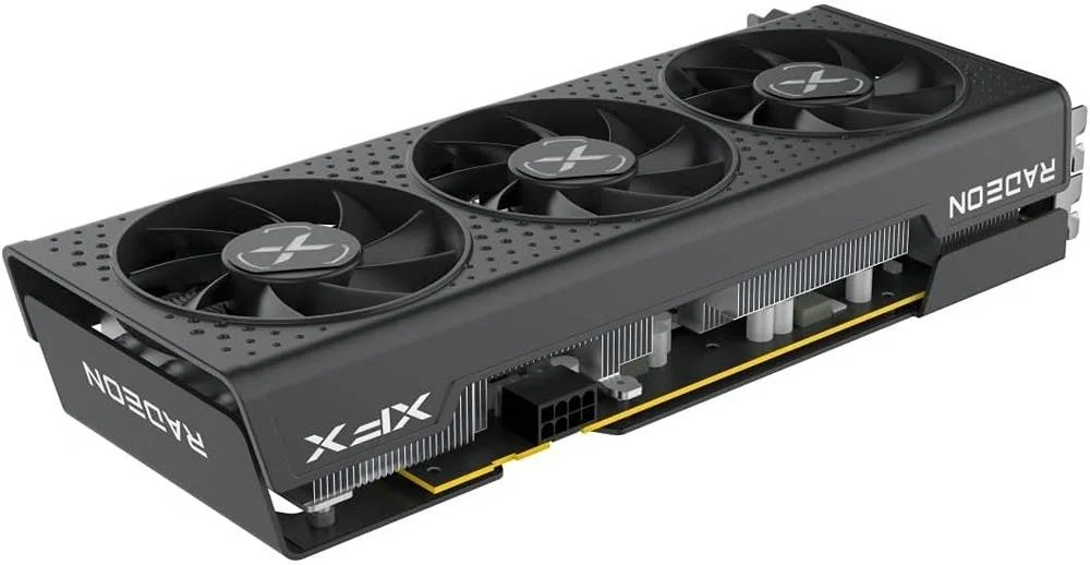 کارت گرافیک XFX Speedster QICK308 Radeon RX 7600 Black، حافظه 8GB GDDR6 128bit، فرکانس بوست 2755 مگاهرتز، فرکانس حافظه 18 گیگابیت بر ثانیه، 2048 پردازنده جریانی، PCI-E 4.0، 3*DP 2.1 / HDMI 2.1 | RX-76PQICKBY