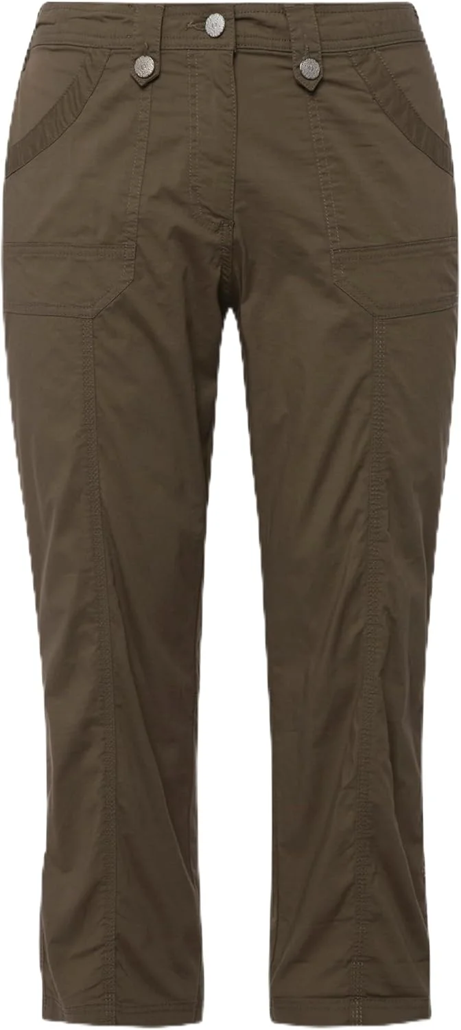 شلوار کارگو زنانه سایز بزرگ یولا پاپکن با پاچه قابل جمع شدن