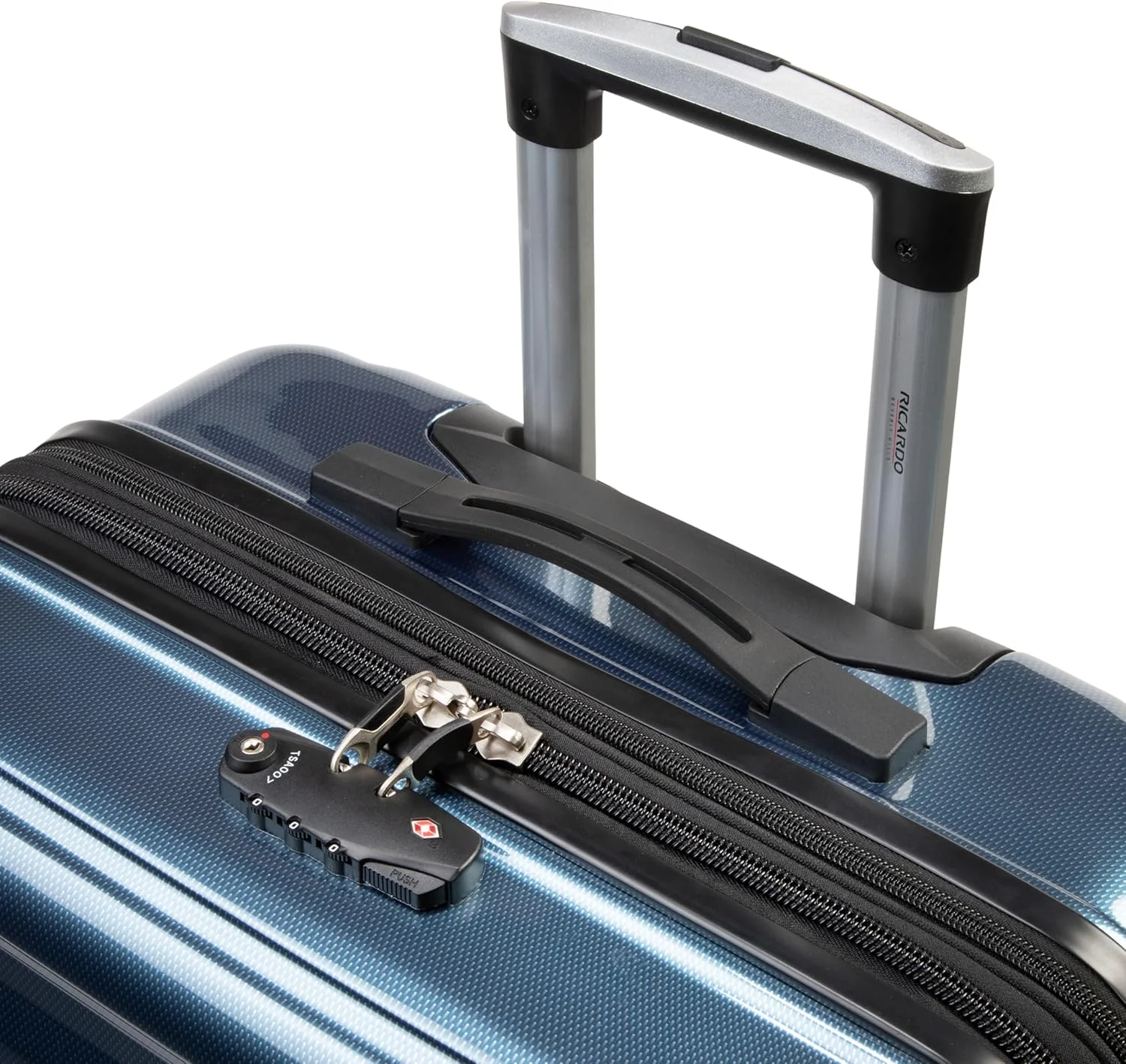 چمدان چرخشی 26 اینچی ریکاردو بورلی هیلز پیمونت، آبی