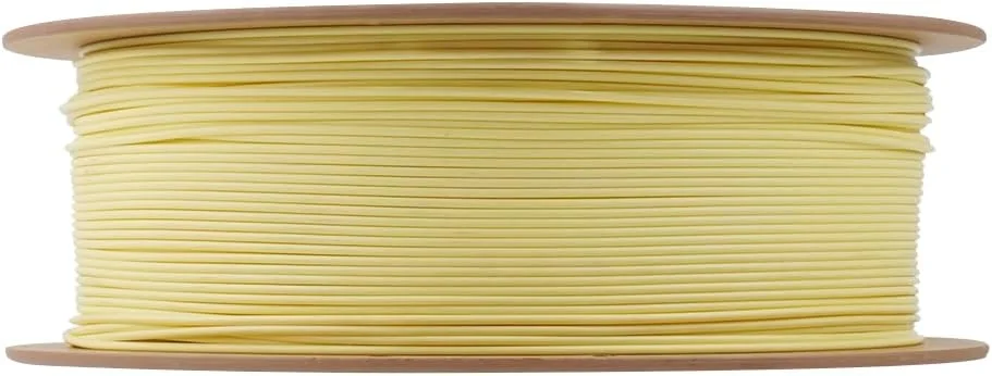 فیلامنت PLA+ ای‌سان، زرد بادامی، ۱.۷۵ میلی‌متر، ۱ کیلوگرم/رول، مقاوم در برابر ترک - PLA با پرداخت صاف | فیلامنت برای پرینترهای سه بعدی FDM، رواداری رول PLA PLUS در محدوده +/- ۰.۰۵ میلی‌متر (زرد بادامی)