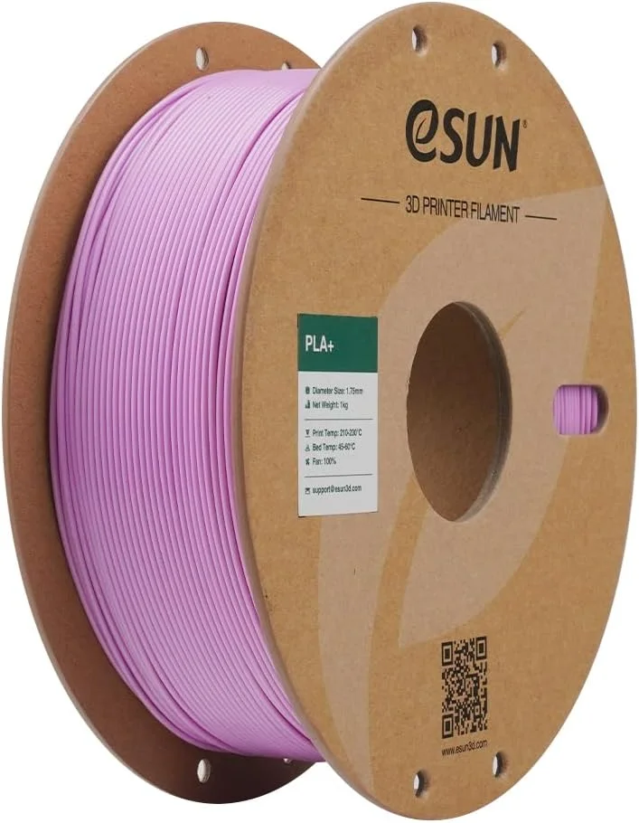 فیلامنت PLA+ ای‌سان 1.75 میلی‌متر | مقاوم در برابر ترک خوردگی - PLA با پرداخت صاف | فیلامنت برای پرینترهای سه بعدی FDM | رول PLA PLUS با تلورانس +/- 0.05 میلی‌متر (یاسی)