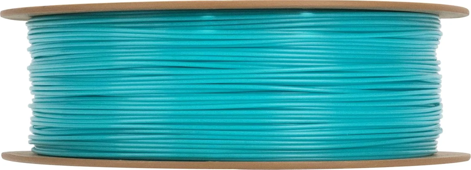 فیلامنت PLA+ ای‌سان 1.75 میلی‌متر، فیلامنت پرینتر سه بعدی PLA پلاس، دقت ابعادی +/- 0.02 میلی‌متر، اسپول 1 کیلوگرمی (2.2 پوند)، فیلامنت پرینت سه بعدی برای پرینترهای سه بعدی، آبی