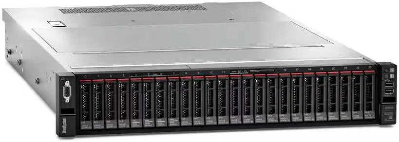 سرور رکمونت 2U لنوو ThinkSystem SR650 V3، با 2 پردازنده Intel Xeon Silver 4510، حافظه رم 64GB 2Rx4 DDR5 RDIMM، 2 عدد SSD 960GB DC600M SATA، آداپتور RAID 940-8i 4GB Flash PCIe 12Gb و 2 منبع تغذیه 1100W | SR650-V3