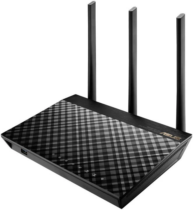 ASUS RT-AC67U بسته 2 عددی روتر AiMesh (AC1900، سیستم Wi-Fi، خانه های بزرگ، چند طبقه، SSID انعطاف پذیر، امنیت AiProtection Pro)، مشکی | RT-AC67U