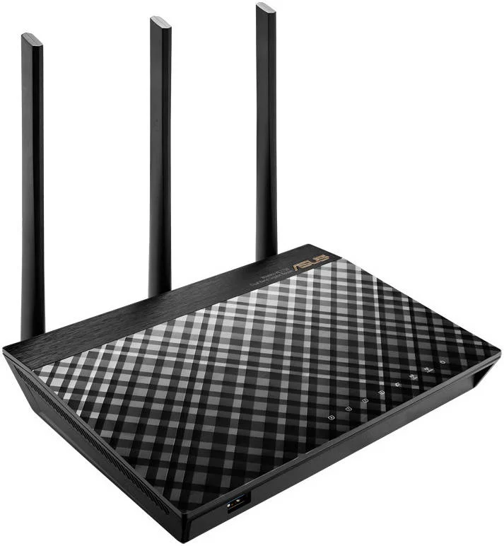ASUS RT-AC67U بسته 2 عددی روتر AiMesh (AC1900، سیستم Wi-Fi، خانه های بزرگ، چند طبقه، SSID انعطاف پذیر، امنیت AiProtection Pro)، مشکی | RT-AC67U