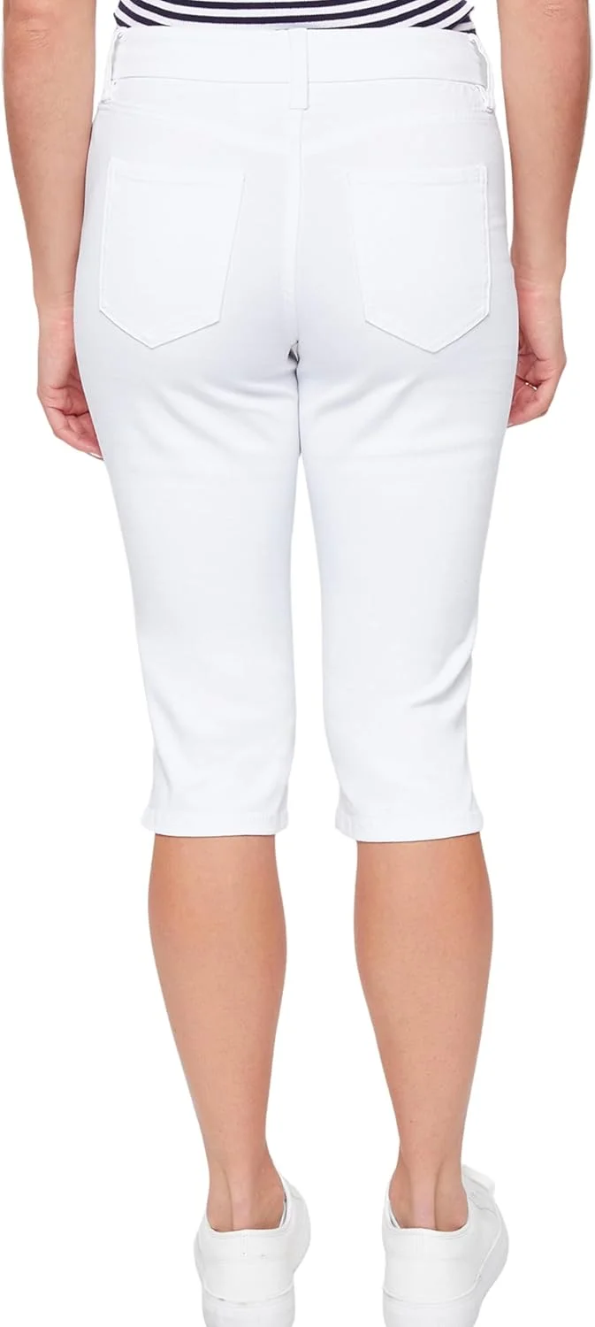 شلوار کَپری زنانه با فاق بلند و چاک کناری