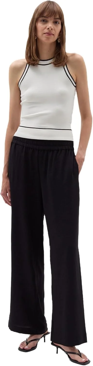 شلوار زنانه او وی اس با بافت کرینکلی و حالت لخت