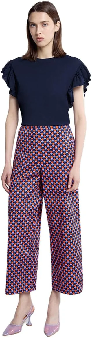 شلوار زنانه طرح دار آبی/صورتی OVS مدل 2205975