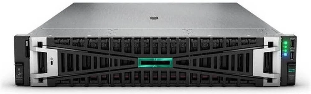 سرور رکمونت 2U HPE ProLiant DL380 Gen11، با 2 پردازنده Intel Xeon-Gold 5418Y، 16 رم 64 گیگابایتی، 8 حافظه SSD 1.92 ترابایتی SATA HPE، Broadcom MR408i-o، Broadcom BCM57414، HPE 25Gb SFP28، منبع تغذیه 1000 واتی، خاکستری | DL380-G11