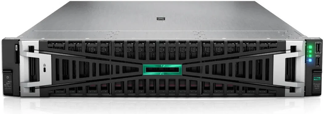 سرور رکمونت 2U HPE ProLiant DL380 Gen11، دارای 2 پردازنده Intel Xeon-Gold 6430، حافظه رم 1024 گیگابایتی، 2 عدد SSD 960 گیگابایتی SATA HPE، اترنت Broadcom BCM5719 1Gb، کنترلر HPE MR408i-o Gen11 x8 و 2 منبع تغذیه 1000 واتی | DL380-G11