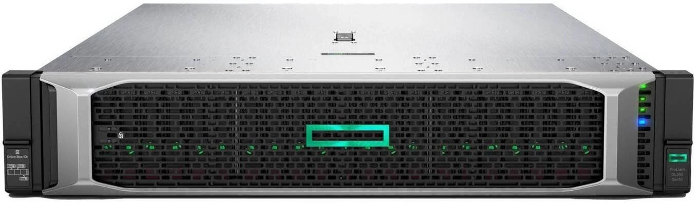 سرور رکمونت 2U HPE ProLiant DL380 Gen10، پردازنده Intel Xeon-Gold 5218، رم 32 گیگابایت، 2 عدد هارد 480 گیگابایت SATA 6G SFF، کنترلر P408i-a SR Gen10، آداپتور 1Gb 4-port FLR-T I350-T4V2، منبع تغذیه 800 وات | DL-380-G10