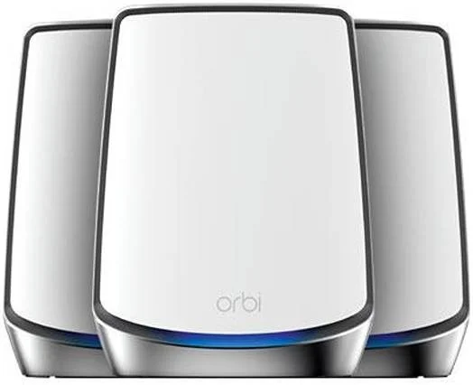 سیستم مش وای فای 6 نت گیر Orbi مدل RBK853، سرعت 6 گیگابیت بر ثانیه، پوشش 700 متر مربع، پشتیبانی از 100 دستگاه، 4 پورت اترنت، سفید | RBK853-100EUS سیستم مش وای فای 6 نت گیر Orbi مدل RBK853، سرعت 6 گیگابیت بر ثانیه، پوشش 700 متر مربع، پشتیبانی از 100 دستگاه، 4 پورت اترنت، سفید | RBK853-100EUS