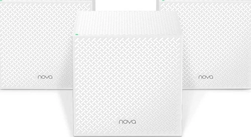 سیستم وای-فای مش خانگی Tenda Nova AC2100 MW12، روتر بی‌سیم (بسته 3 عددی x 3)، سه بانده، 3 پورت گیگابیتی، راه اندازی آسان، 300 مگابیت بر ثانیه، Wave 2 MU-MIMO | Nova MW12-3 (بسته 3 عددی x 3)