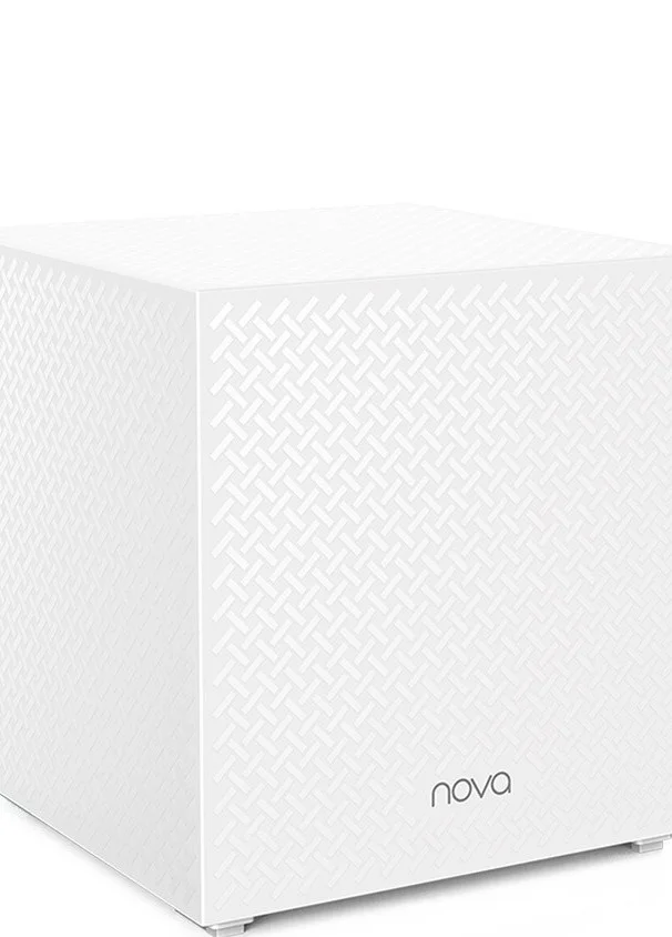 سیستم وای‌فای مش خانگی تندا نوا AC2100 MW12، روتر بی‌سیم، سه بانده، 3 پورت گیگابیتی، پوشش وای‌فای 4000 فوت مربع، نصب آسان، سازگار با الکسا، 300 مگابیت بر ثانیه، Wave 2 MU-MIMO، بسته 2 عددی | Nova MW12-2