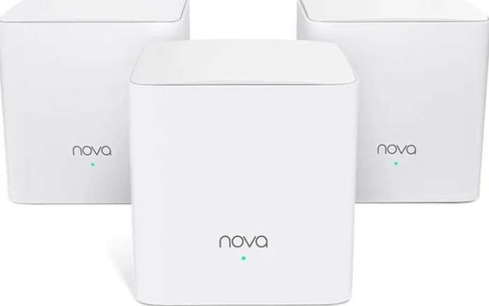 سیستم وای فای مش تندا نوا MW5c AC1200 (سفید، بسته 3 عددی) - 1200 مگابیت بر ثانیه، 5 گیگاهرتز/2.4 گیگاهرتز، گیگابیت اترنت، نصب آسان | Nova MW5c-3