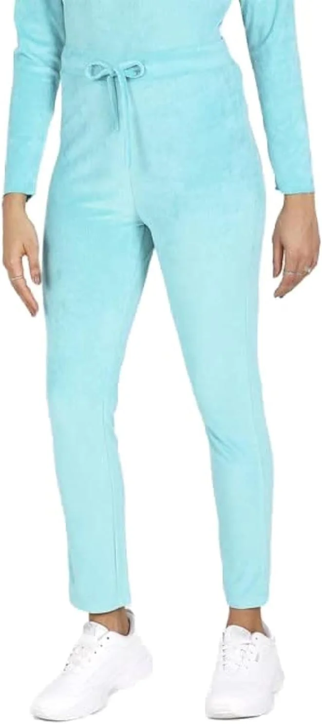 شلوار بافتنی زنانه آبی، مدل جذب و غیر رسمی - سایز S