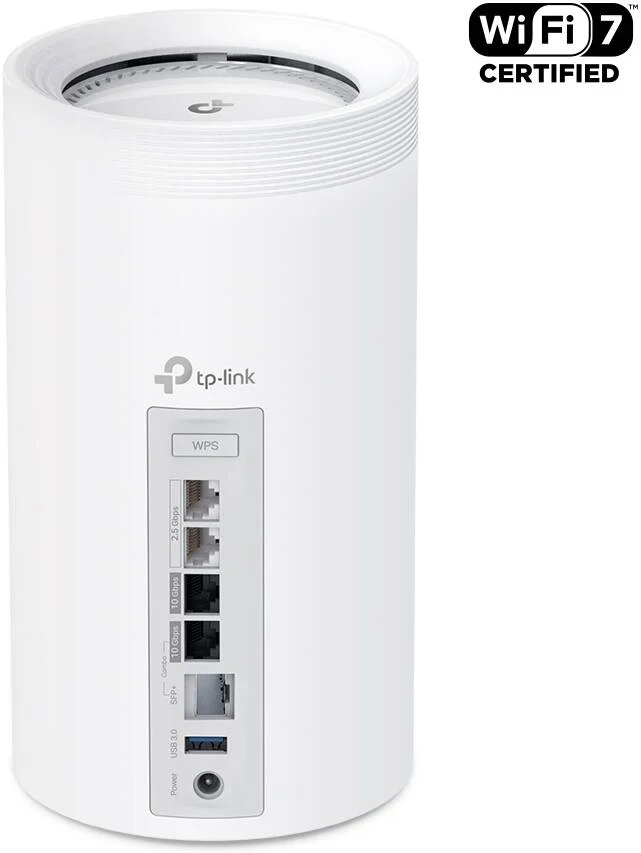 سیستم روتر مش وای فای 7 سه بانده TP-Link Deco BE85, BE22000 برای کل خانه، سرعت بی سیم 22 گیگابیت بر ثانیه در 6 گیگاهرتز با 12 جریان، پورت های WAN/LAN 10 گیگابیت بر ثانیه + 2.5 گیگابیت بر ثانیه، MLO، HomeShield، سفید | Deco BE85 BE22000