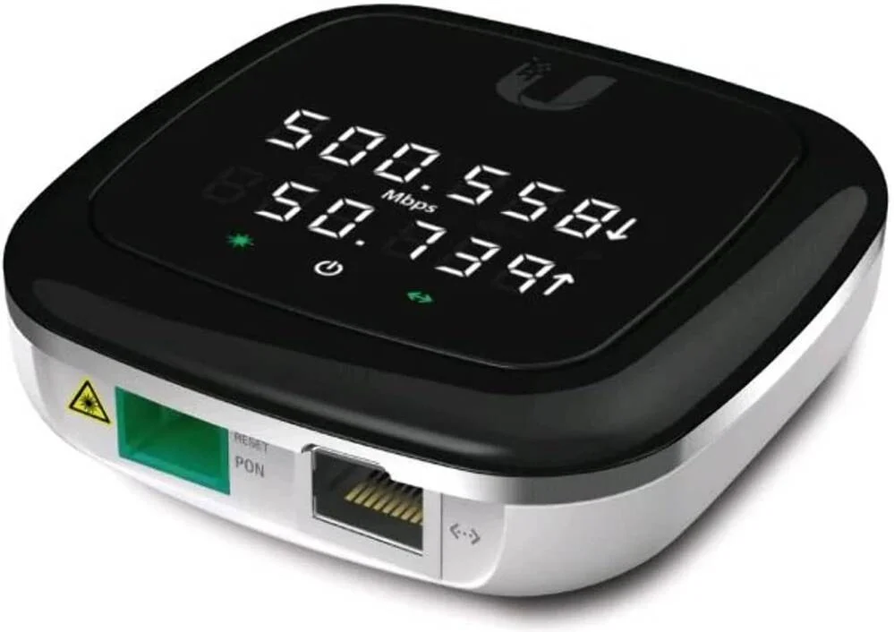 یونیت شبکه پسیو نوری گیگابیتی Ubiquiti Networks UF-Nano UFiber، سرعت دانلود GPON 2.488 گیگابیت بر ثانیه، وضعیت LED دیجیتال، طول موج پایین/بالا 1490 نانومتر / 1310 نانومتر، 1 پورت Gb ETH، مشکی | UF-NANO