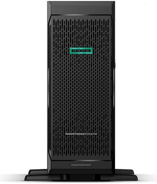 سرور HPE ProLiant ML350 Gen10 با 8 جایگاه SFF، پردازنده Intel Xeon Silver 4210R تا 3.2 گیگاهرتز، 32 گیگابایت PC4-2933T، 2 عدد SSD 480 گیگابایتی SATA، آداپتور 4 پورت 1 گیگابیتی 369i، منبع تغذیه 800 واتی (1+1) | ML350