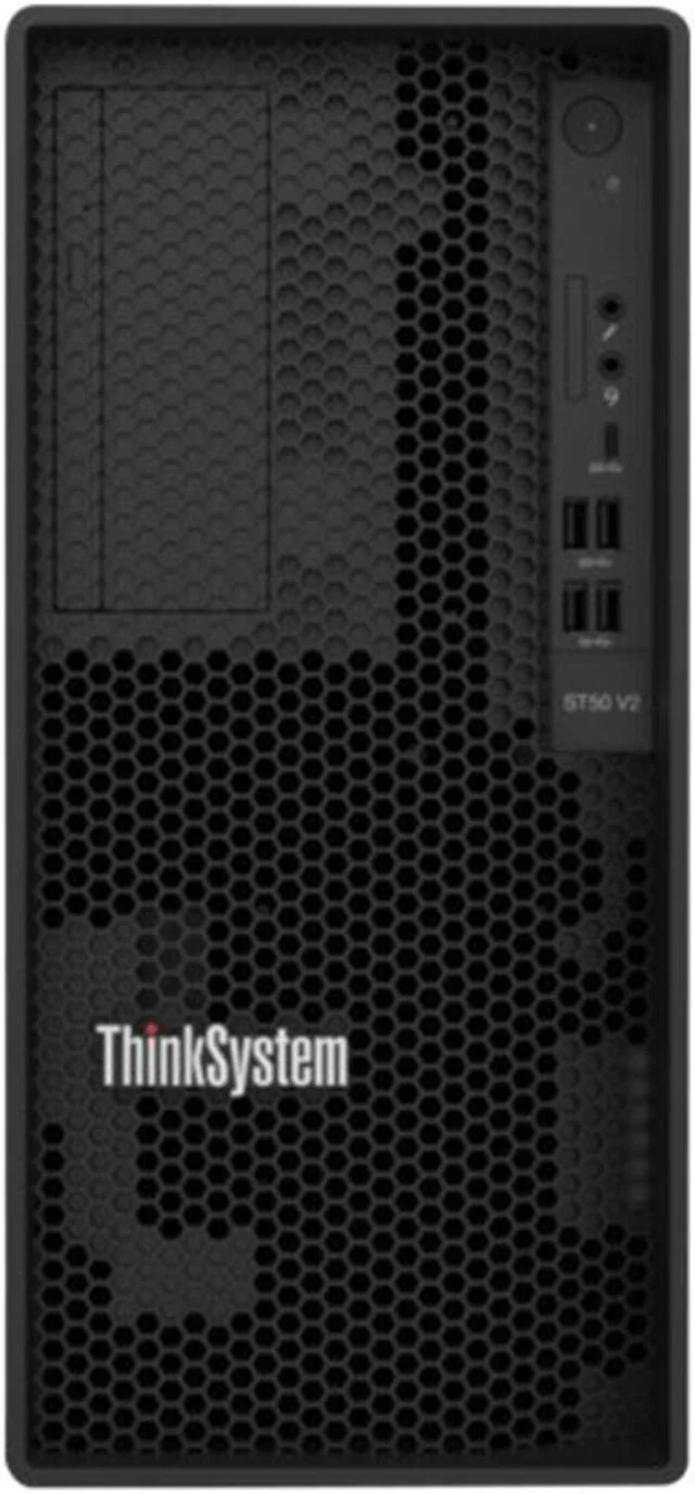 سرور ایستاده Lenovo ThinkSystem ST50 V2، پردازنده Intel Xeon E-2314 با 4 هسته، 32 گیگابایت رم DDR4، 2 عدد SSD SATA 960 گیگابایتی، Soft Raid، LXPM 2.0، 1x1GbE RJ-45، مشکی | ST50-V2 سرور ایستاده Lenovo ThinkSystem ST50 V2، پردازنده Intel Xeon E-2314 با 4 هسته، 32 گیگابایت رم DDR4، 2 عدد SSD SATA 960 گیگابایتی، Soft Raid، LXPM 2.0، 1x1GbE RJ-45، مشکی | ST50-V2