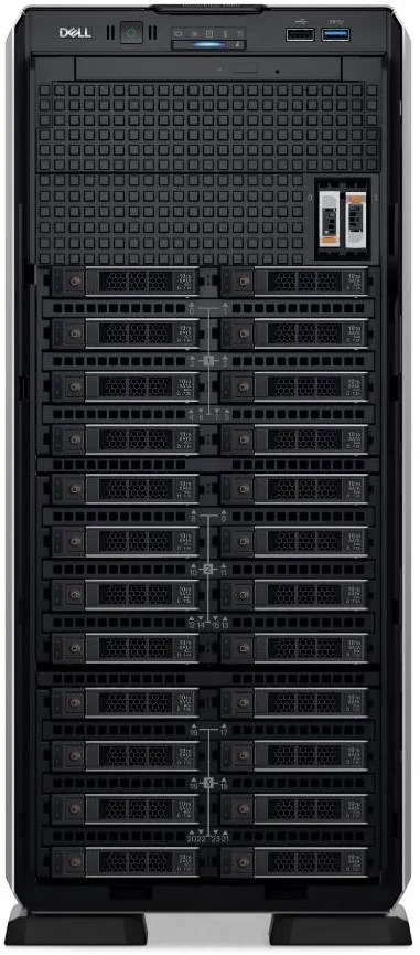 سرور ایستاده Dell PowerEdge T550، پردازنده Intel Xeon Silver 4310 2.1G، رم 8GB RDIMM، هارد 300GB SSD SATA Read Intensive 6Gbps، شاسی 3.5 اینچی با قابلیت پشتیبانی از 8 هارد دیسک، IDRAC9 Ent، منبع تغذیه 2X800W | T550-300GB