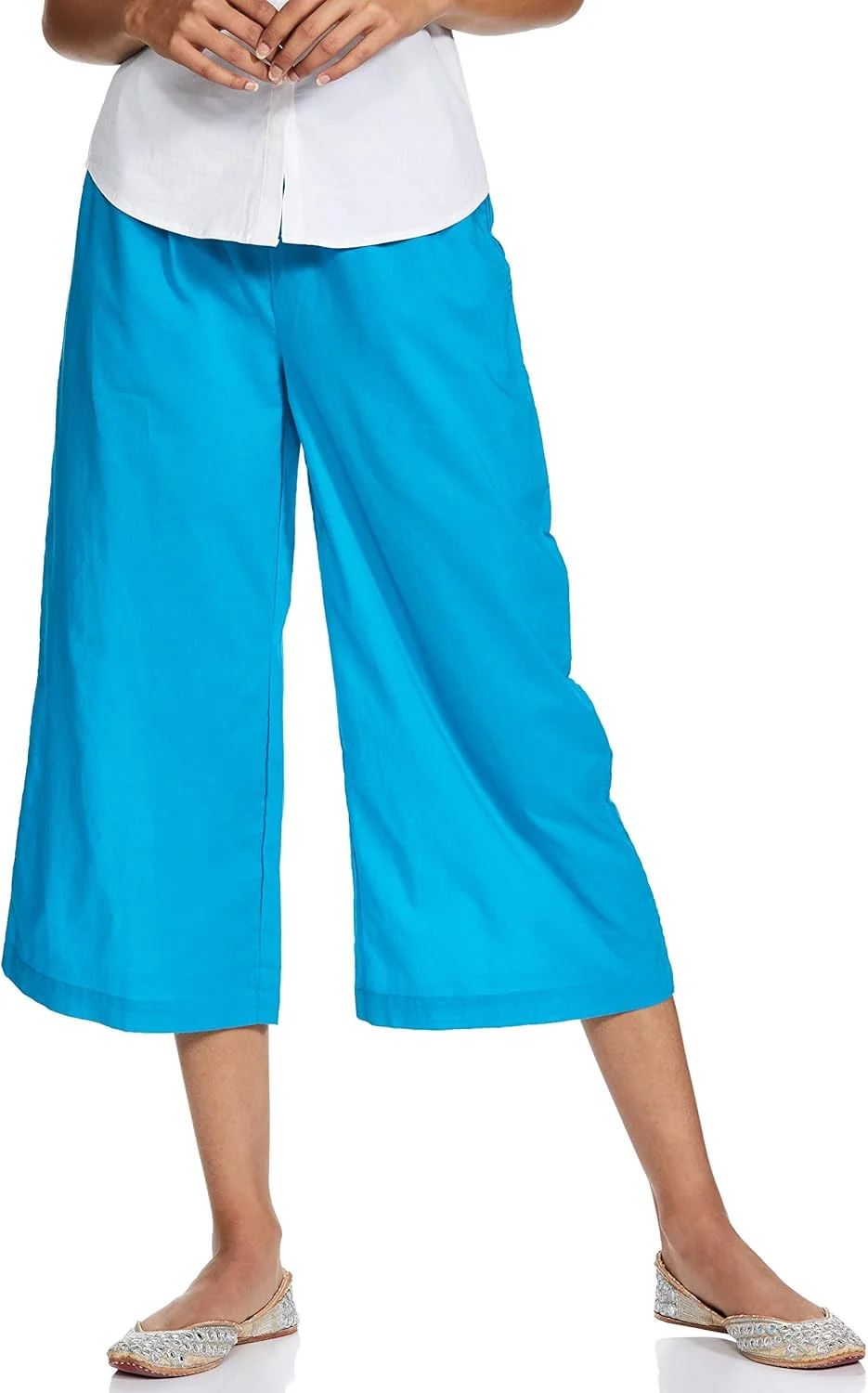 برند آمازون - شلوار پالازو نخی زنانه Myx