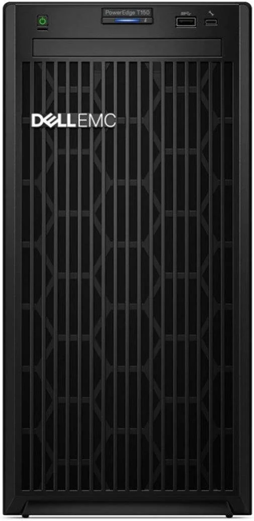 سرور ایستاده Dell PowerEdge T150، پردازنده Intel Xeon E-2314 2.8GHz، حافظه کش 8 مگابایت، 4x3.5 اینچ 16 گیگابایت UDIMM 3200MT/s، هارد دیسک 2 ترابایت SATA 6Gbps 7.2K 512n 3.5 اینچ، iDRAC9 Basic 15G | PET150CM1-231