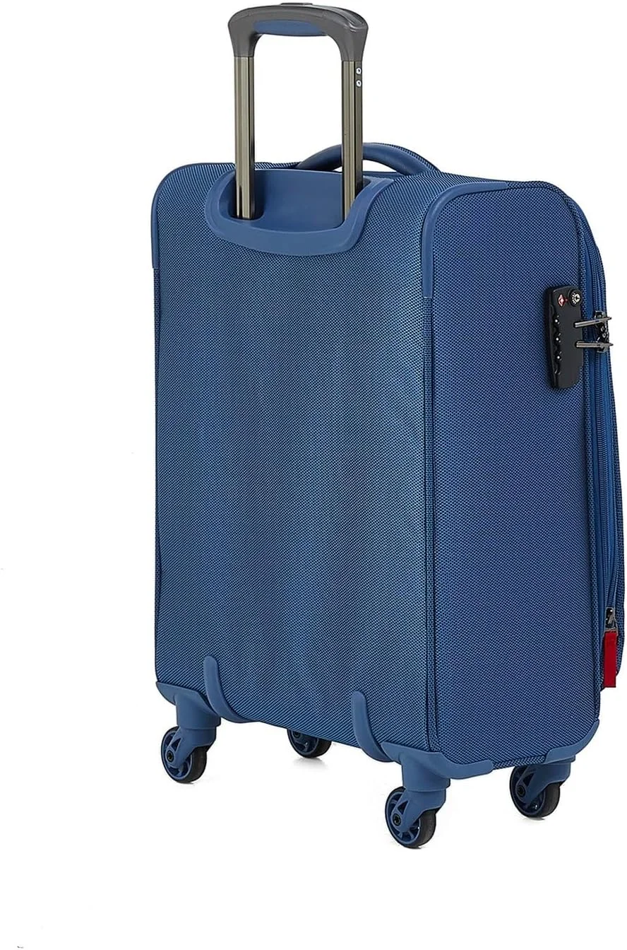 چمدان کابین کوچک نرم رجنسی مدل چرخ دار 19 اینچ / آبی