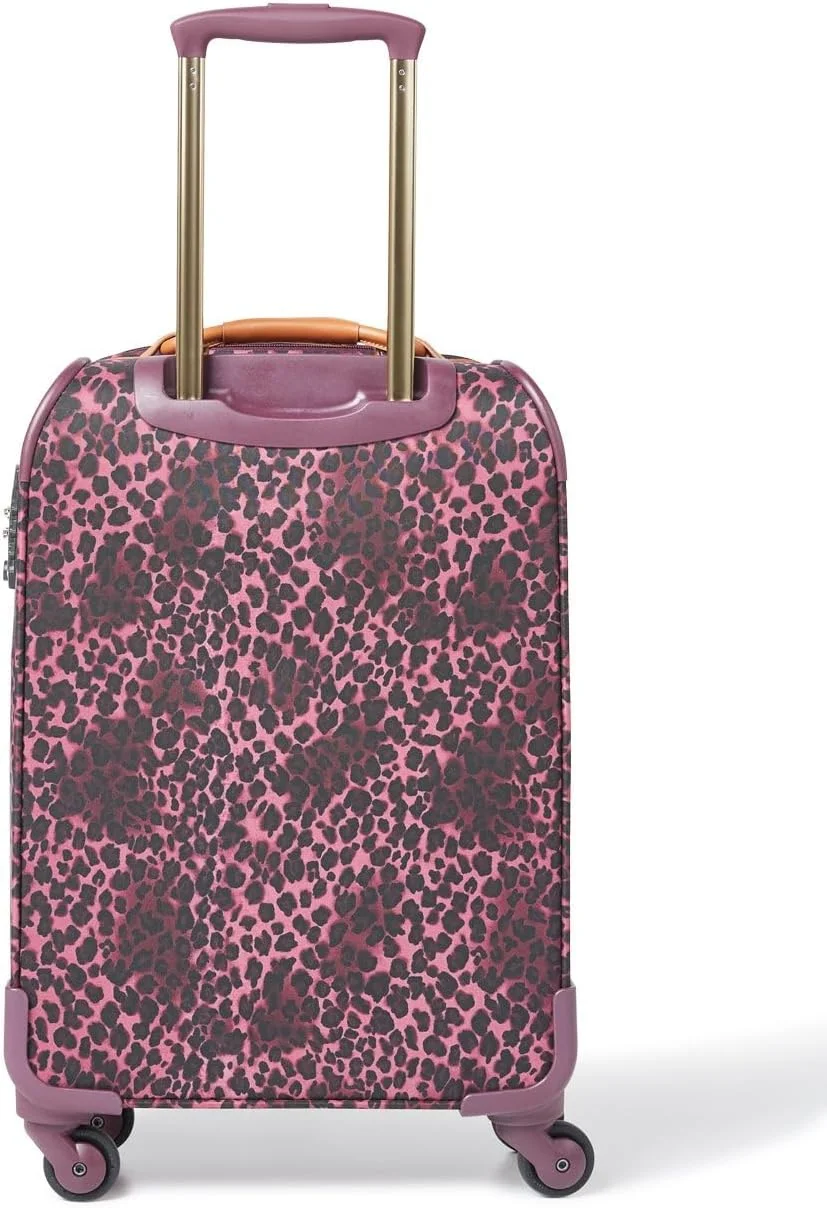 ترولی چمدان کابین کوچک ریجنسی سافت ساید، سایز 19 اینچ، بنفش، ابعاد 34 طول x 20 عرض x 55 ارتفاع سانتی متر، 34 لیتر