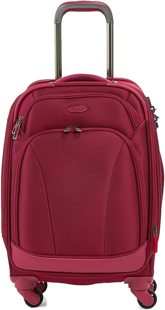چمدان کابین کوچک ریجنسی مدل سافت ساید، سایز 20 اینچ - قرمز توت فرنگی