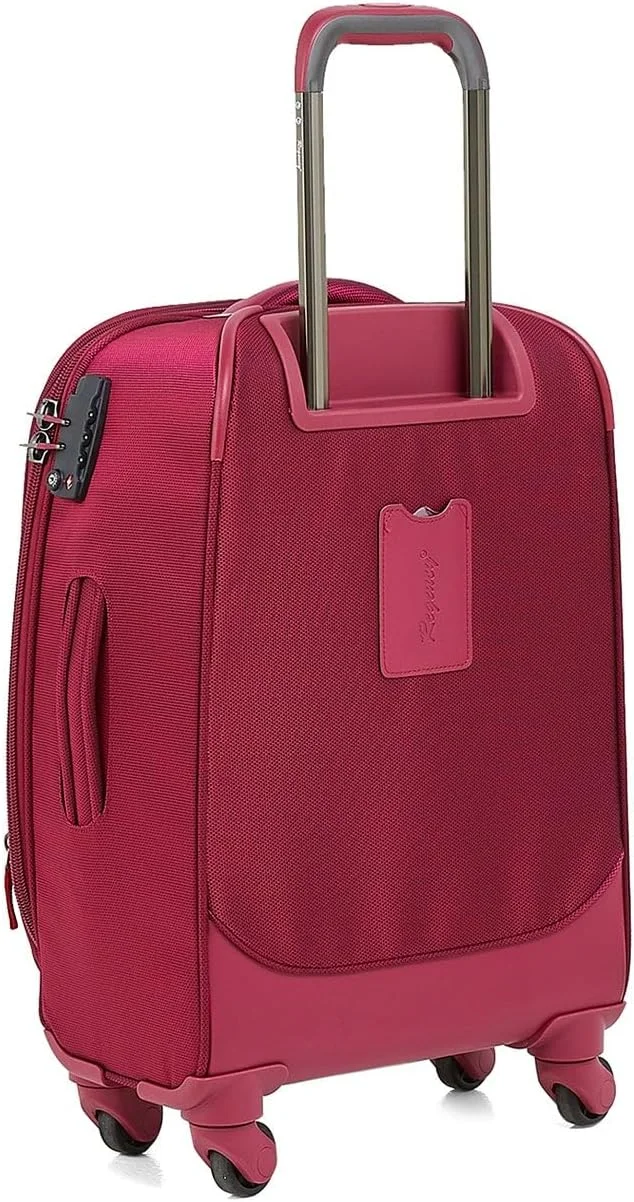 چمدان کابین کوچک ریجنسی مدل سافت ساید، سایز 20 اینچ - قرمز توت فرنگی