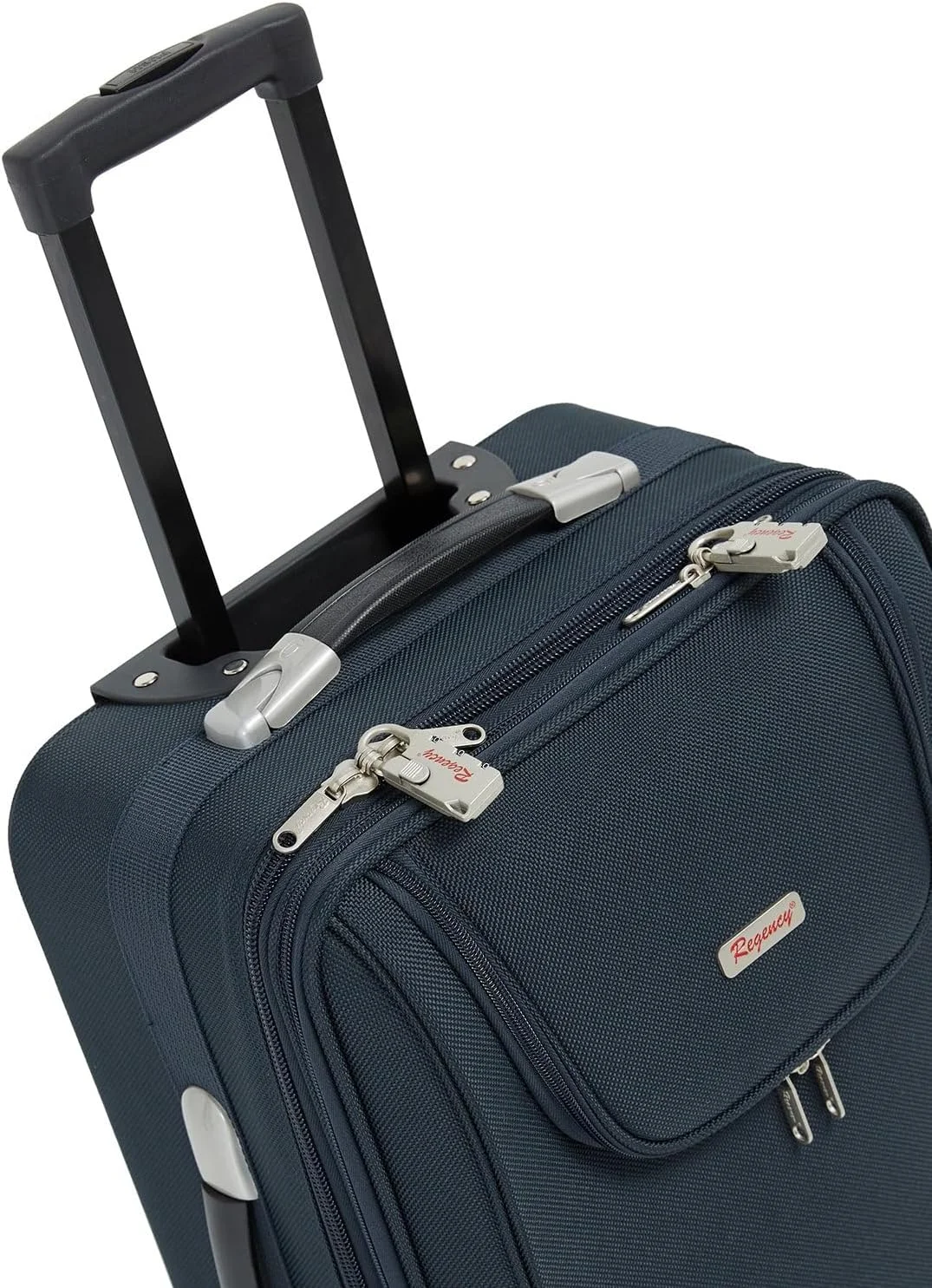 چمدان کابین کوچک نرم Regency، سایز 20 اینچ، سرمه ای، ابعاد 33 طول x 21 عرض x 55 ارتفاع سانتی متر، 33 لیتر