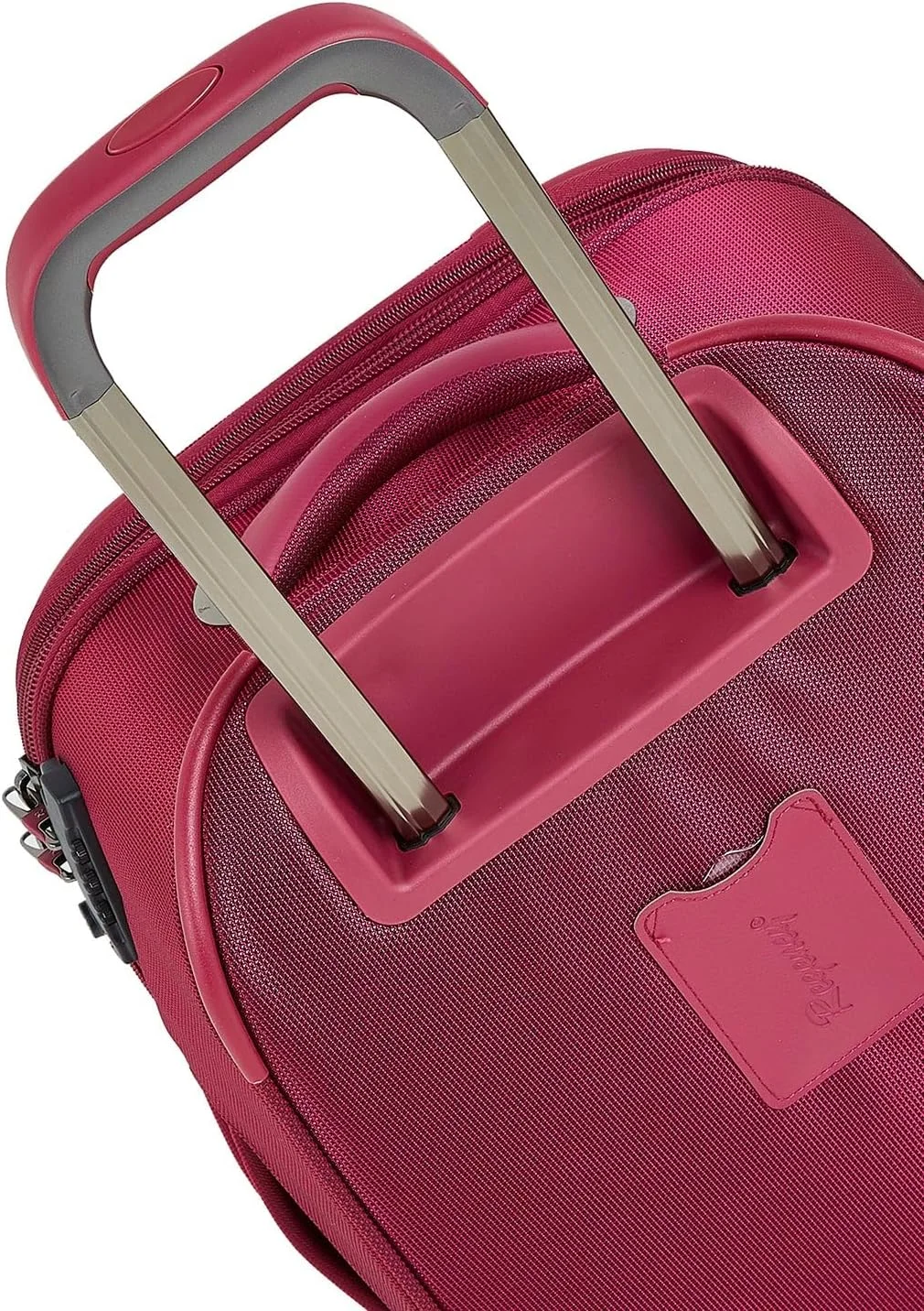 چمدان کابین کوچک ریجنسی مدل سافت ساید، سایز 20 اینچ - قرمز توت فرنگی