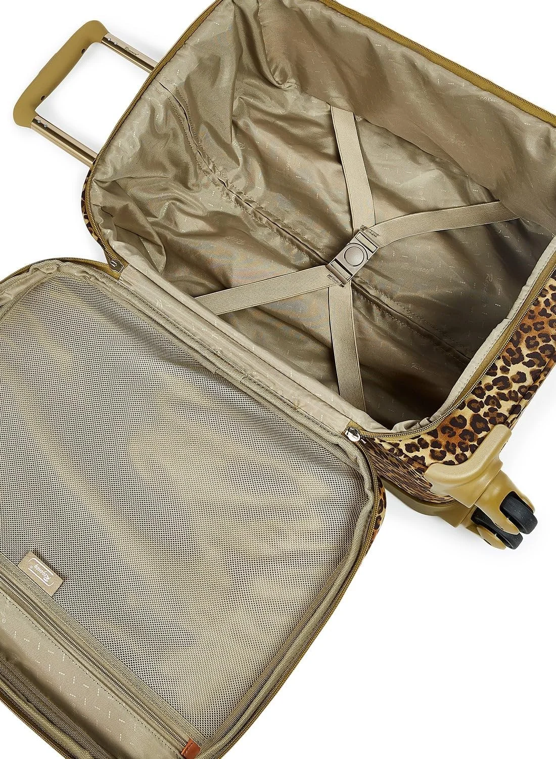 چمدان کابین کوچک ریجنسی سافت ساید، سایز 20 اینچ، رنگ خاکی چند رنگ، ابعاد 36x19x48 سانتی متر