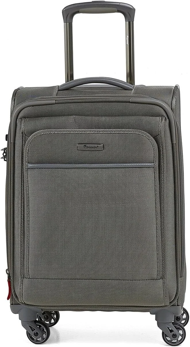 ترولی چمدان کابین کوچک ریجنسی سافت ساید 19 اینچ / نقره ای نقره ای 33L x 22W x 55H سانتی متر