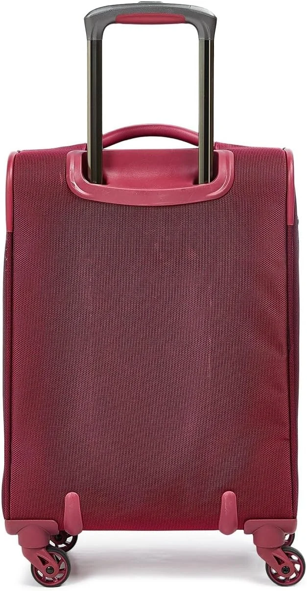 چمدان کابین کوچک نرم رجنسی پلاتینیوم سایز 19 اینچ - قرمز توت فرنگی