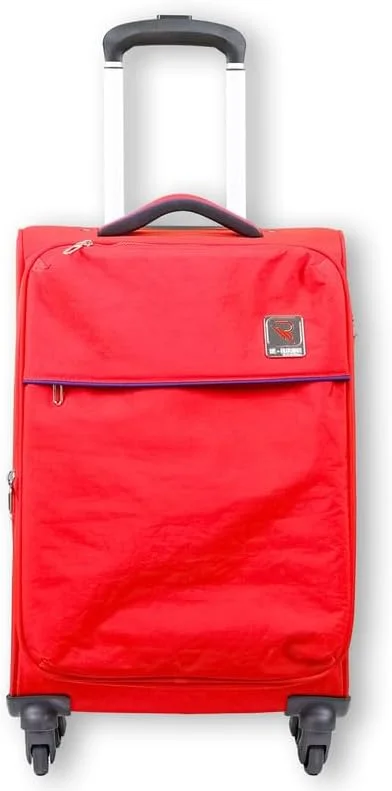 چمدان چرخدار نرم و جادار نوا بای رفلکشن - سایز کابین ۲۰ اینچ با قفل TSA، زیپ دوبل امنیتی و چرخ های اسپینر ۳۶۰ درجه، قرمز
