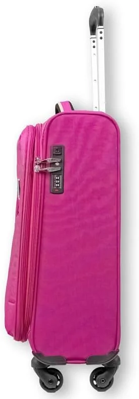 چمدان چرخدار نرم و بزرگشونده نوا بای رفلکشن - سایز 26 اینچ با قفل TSA، زیپ دوبل امنیتی و چرخهای اسپینر 360 درجه، بنفش چمدان چرخدار نرم و بزرگشونده نوا بای رفلکشن - سایز 26 اینچ با قفل TSA، زیپ دوبل امنیتی و چرخهای اسپینر 360 درجه، بنفش