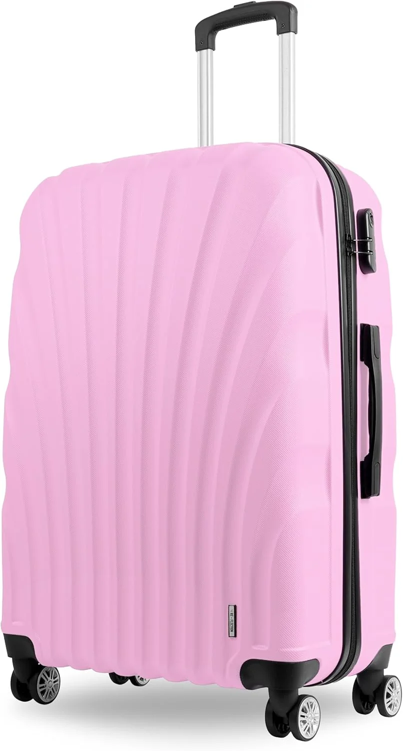 چمدان بازتاب ABS، چمدان سبک و چرخ های بی صدای 360 درجه، مورد تایید خطوط هوایی، چمدان چرخ دار سخت ABS، چمدان مسافرتی با چرخ های اسپینر