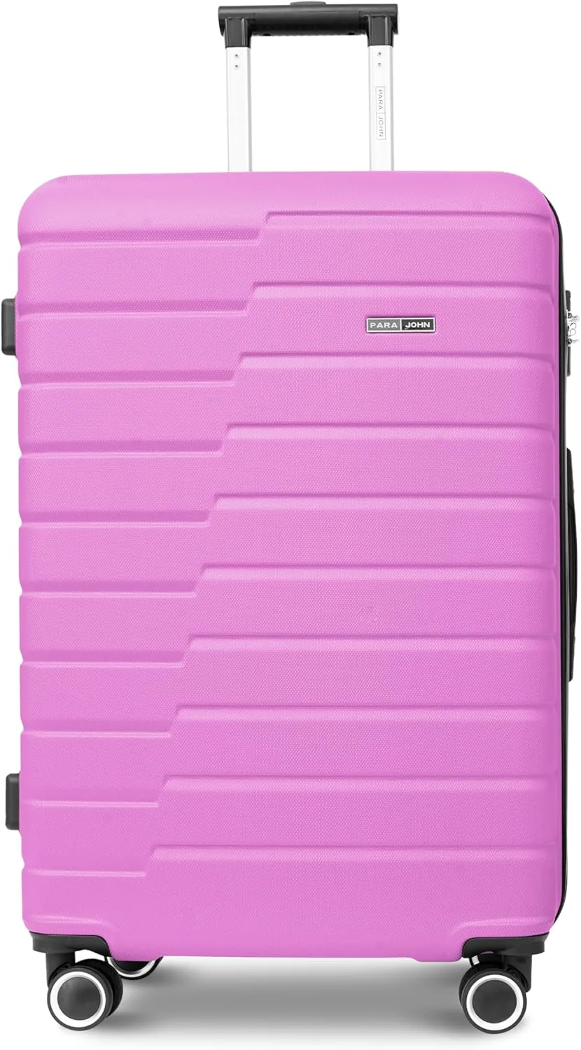 چمدان مسافرتی سایز کابین سبک و بادوام سری POPGLIDE، 20 اینچ، با قابلیت حمل 10 کیلوگرم، جنس ABS، دارای 4 چرخ و بدنه سخت (صورتی)