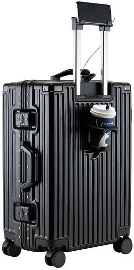 چمدان مسافرتی کابین سایز PUMPKINS با چرخ های اسپینر سایز 20 اینچ (مشکی)