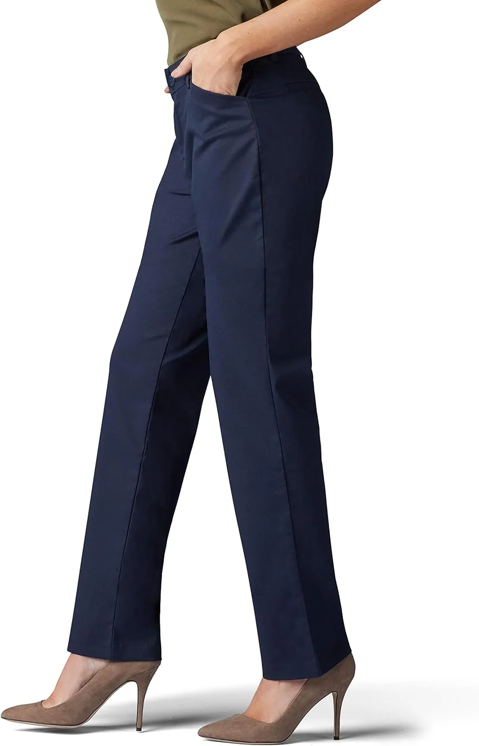 شلوار زنانه لی، راسته و راحت، بدون چروک