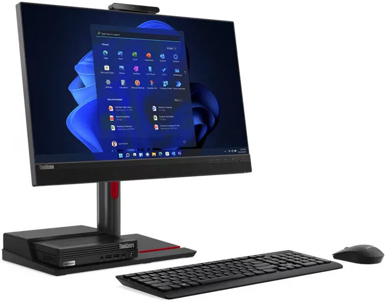 مانیتور 24 اینچی لنوو ThinkCentre TIO Flex 24v، صفحه نمایش IPS، رزولوشن Full HD، نرخ تازه سازی 60 هرتز، زمان پاسخگویی 4 میلی ثانیه (حالت Extreme)، میکروفون یکپارچه، صفحه نمایش Eyesafe، نور آبی کم، مشکی | 12BNMAT3EU