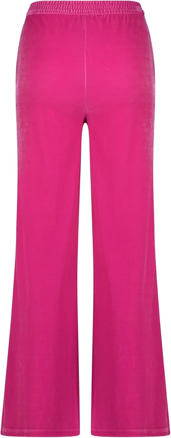 شلوار پالازو زنانه استیو مادن، فیت معمولی، بافت‌دار، صورتی